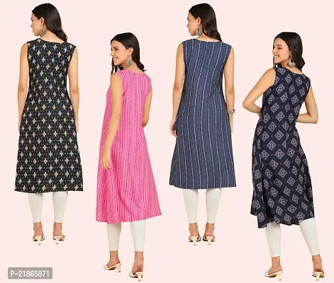 Fancy American Crepe Kurtis for Women Pack Of 4-thumb2