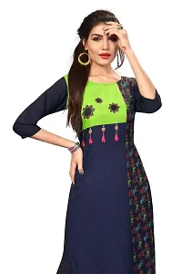 DSK Studio Women's Multicolor Straight Crepe Kurta_dsk175-thumb4