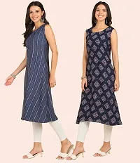 Fancy American Crepe Kurtis for Women Pack Of 2-thumb2