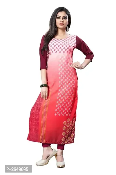 Woman's Crepe A-Line Kurti-thumb0