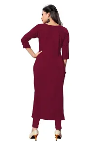 Woman's Crepe A-Line Kurti-thumb3