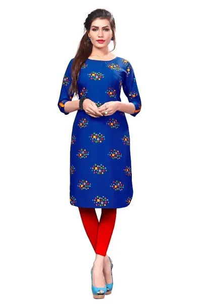 Women's Crepe Straight Kurti