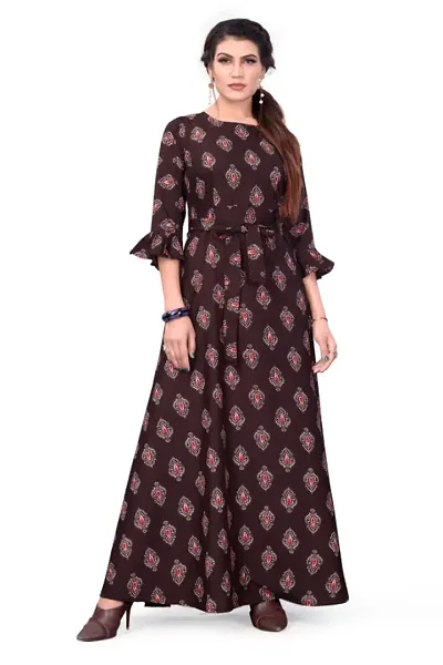 Crepe Digital Kurtas For Women