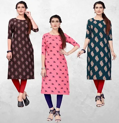 Crepe Digital Kurtas For Women