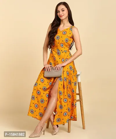 Classic Crepe Printed Dresses for Women-thumb0