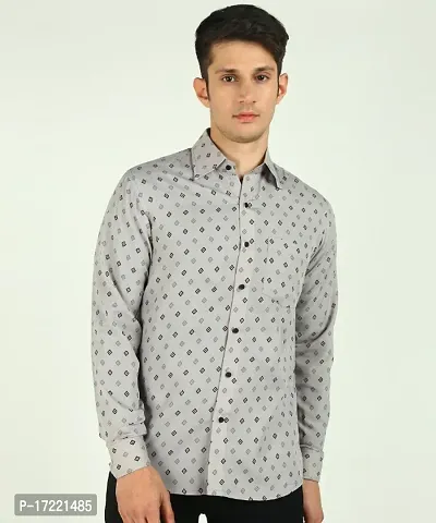 Classic Cotton Printed Casual Shirts for Men-thumb0