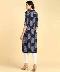 Womens printed Crepe Button kurti-thumb3