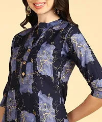 Womens printed Crepe Button kurti-thumb4