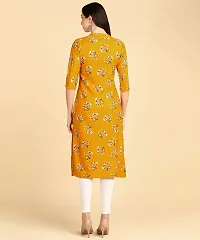 Womens printed Crepe Button kurti-thumb1