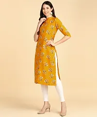 Womens printed Crepe Button kurti-thumb2