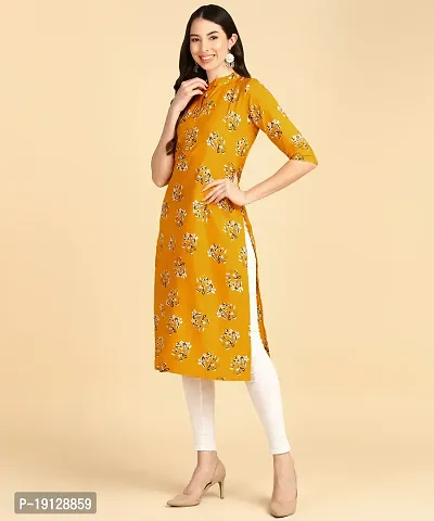 Womens printed Crepe Button kurti-thumb3