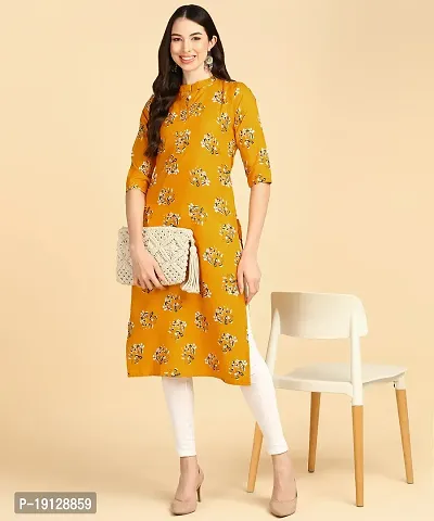 Womens printed Crepe Button kurti-thumb4