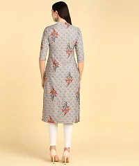 Womens printed Crepe Button kurti-thumb2