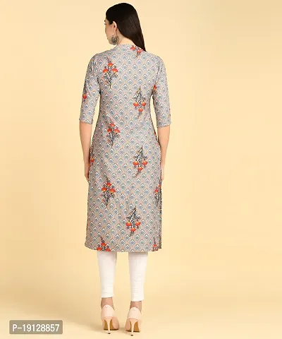 Womens printed Crepe Button kurti-thumb3