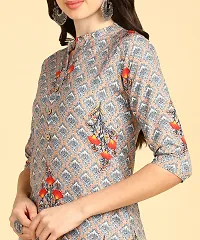 Womens printed Crepe Button kurti-thumb4