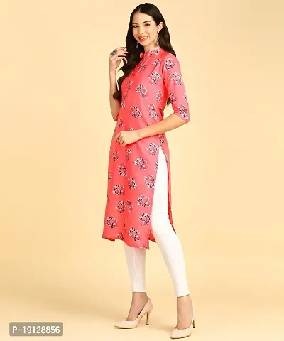 Womens printed Crepe Button kurti-thumb3