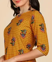 Womens Crepe Long Straight Printed Kurta with Pant-thumb3