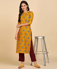 Womens Crepe Long Straight Printed Kurta with Pant-thumb3