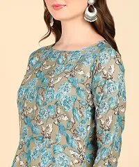 Womens Printed Cotton Round Kurti-thumb2