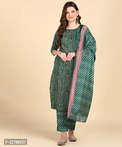 Women Kurta, Pyjama  Dupatta Set-thumb0