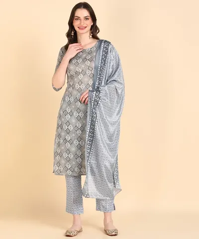 Stylish Kurta Pajama Dupatta Set