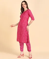 Womens Printed Cotton Kurti Wth Pant Set-thumb2