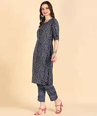 Womens Printed Cotton Kurti Wth Pant Set-thumb4