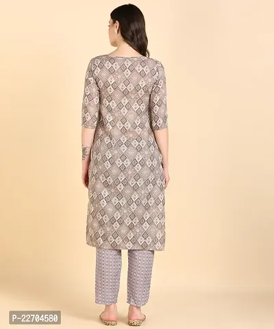 Womens Printed Cotton Kurti Wth Pant Set-thumb2