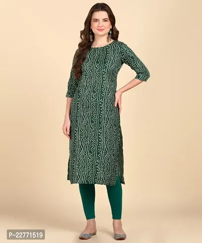 Womens Printed Cotton Straight kurti