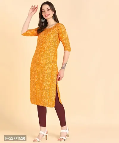 Womens Printed Cotton Straight kurti-thumb5