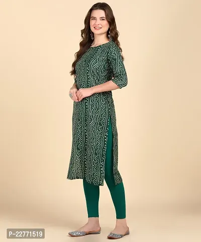 Womens Printed Cotton Straight kurti-thumb5