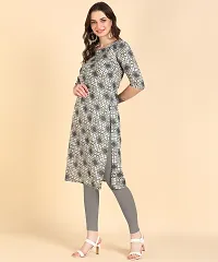 Womens Printed Cotton Straight kurti-thumb1