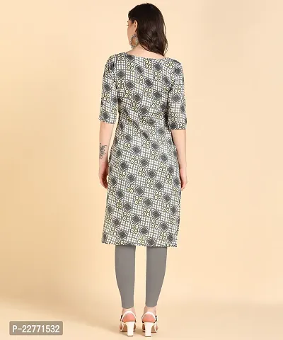 Womens Printed Cotton Straight kurti-thumb3