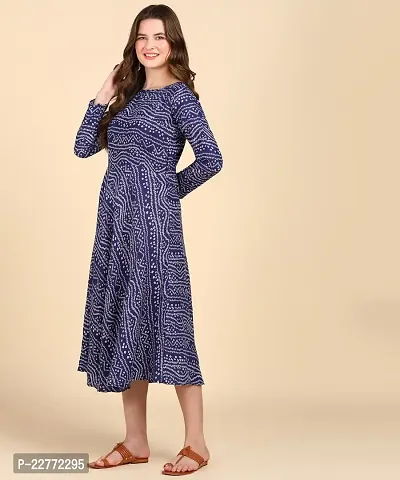 WomenS Printed Cotton Blend Anarkali Kurta-thumb3