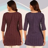 Stylish Cotton Short Kurti for Women ( pack of 2 )-thumb4