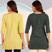 Stylish Cotton Short Kurti for Women ( pack of 2 )-thumb3