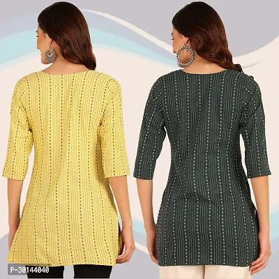 Stylish Cotton Short Kurti for Women ( pack of 2 )-thumb4