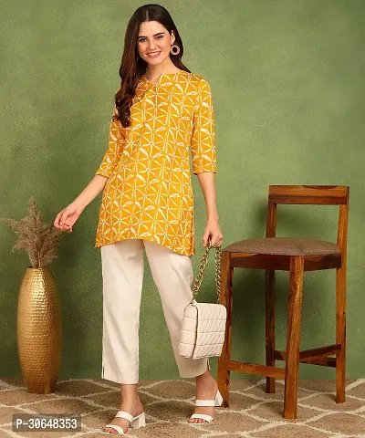 Stylish Rayon Short Kurta for Women-thumb0