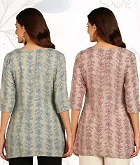 Trendy Printed Short Kurti  for Women Pack of 2-thumb3