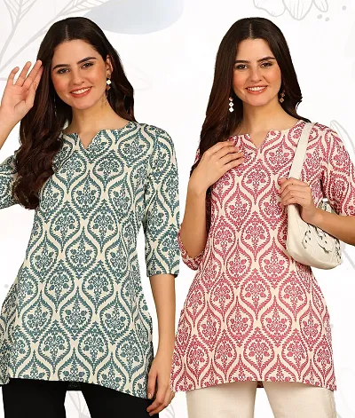 Trendy Short Kurti for Women Pack of 2