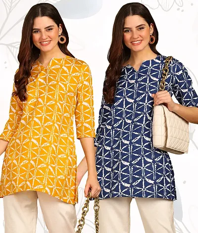 Trendy Short Kurti for Women Pack of 2