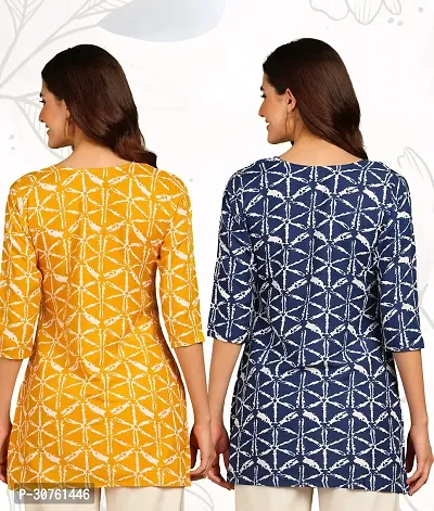 Trendy Printed Short Kurti  for Women Pack of 2-thumb2