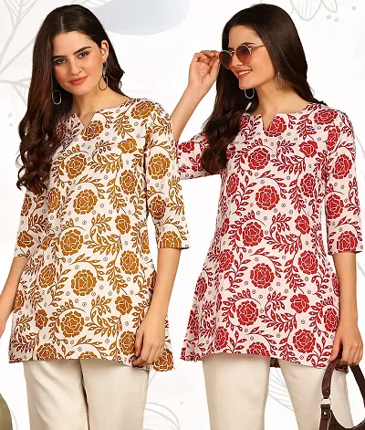 Trendy Short Kurti for Women Pack of 2