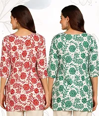 Trendy Printed Short Kurti  for Women Pack of 2-thumb4