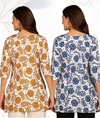 Trendy Printed Short Kurti  for Women Pack of 2-thumb2