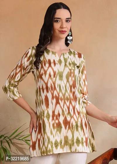 Beautiful Rayon Stitched Short Kurta for Women-thumb0