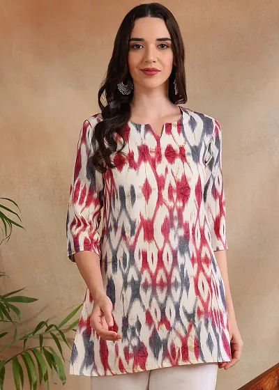 Stylish Rayon Printed Short Kurtis