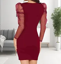 Elegant Women's Lycra Party Wear Dress  Bodycon Dresss  - Perfect for Online Shopping-thumb1