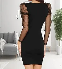 Elegant Women's Lycra party wear bodycon dress Set - Perfect for Online Shopping-thumb1