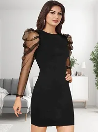 Elegant Women's Lycra party wear bodycon dress Set - Perfect for Online Shopping-thumb2